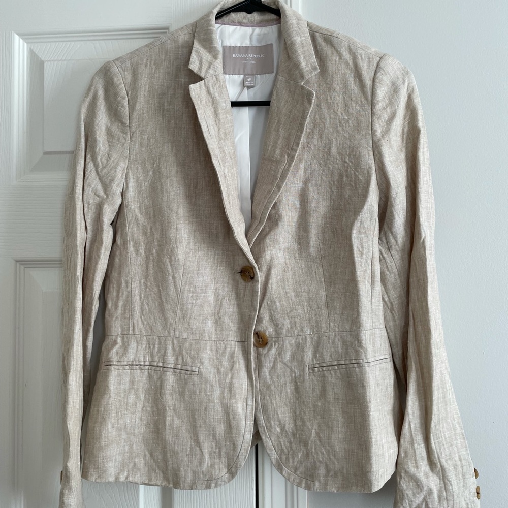 Banana Republic 100% Linen Blazer